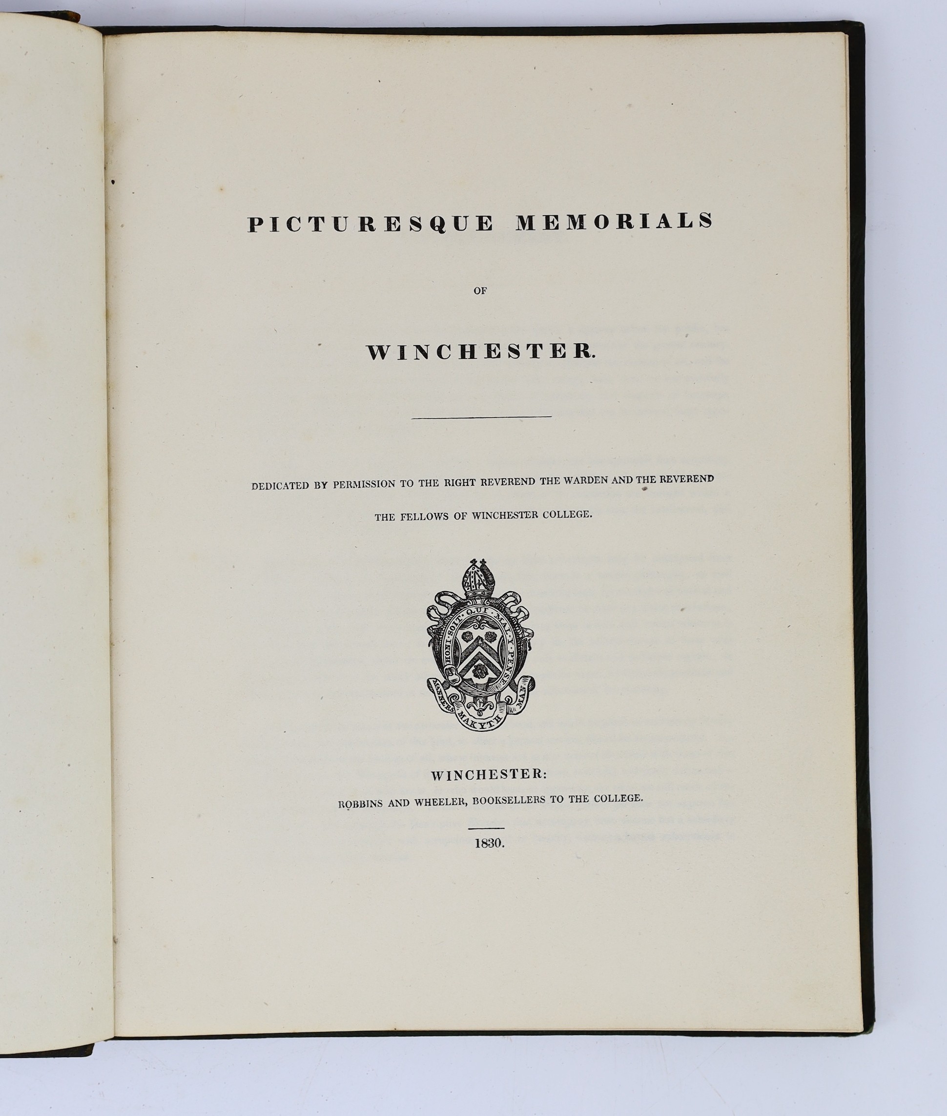 HANTS: Ferrey, Benjamin - The Antiquities of the Priory of Christ-Church, Hants. Consisting of plans, sections, elevations ... accompanied by historical and descriptive accounts ...
